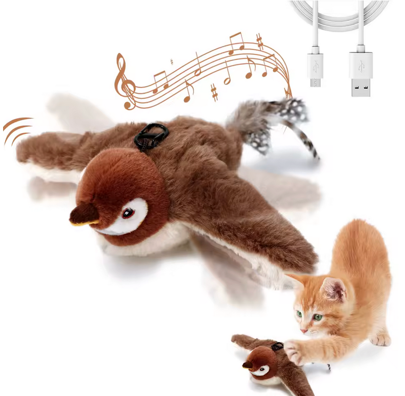 Oiseau Interactif Rechargeable pour Chat