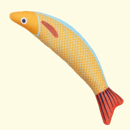 Jouet pour chat en forme de poisson