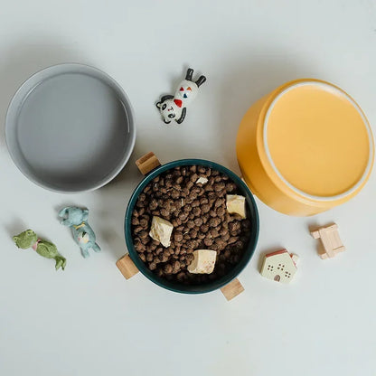 Bol en Céramique Auto-Assemblable pour Chats et Chiens – Pratique et Élégant !