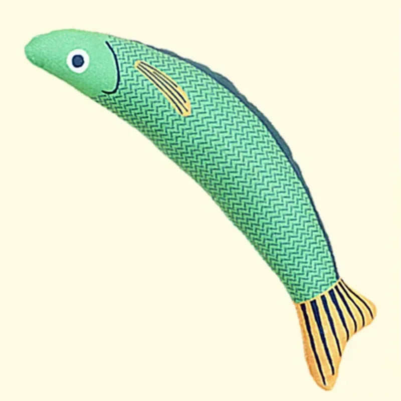 Jouet pour chat en forme de poisson