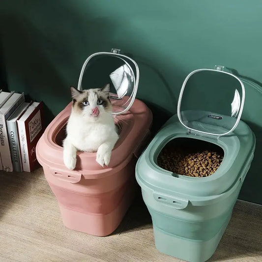 Conteneur de Stockage pour Nourriture pour Animaux – Fraîcheur et Praticité à Long Terme !
