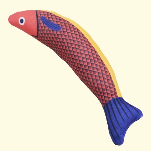 Jouet pour chat en forme de poisson