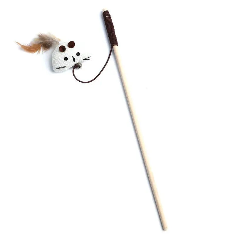 Jouets Interactifs pour Chat – Canne à Plumes & Souris
