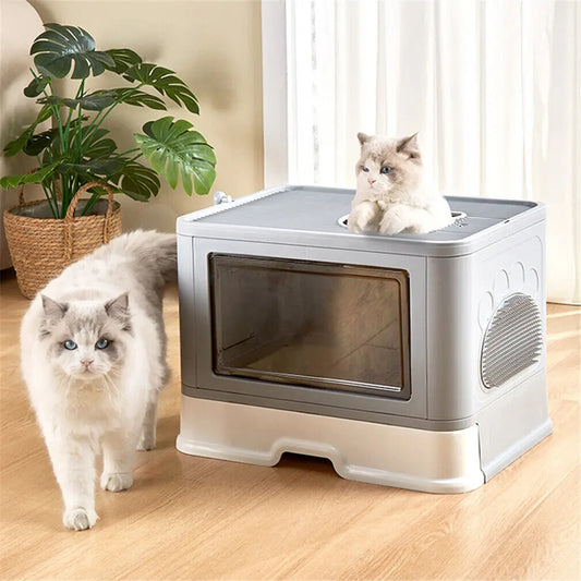 Niche fermée pour Chat avec Tiroir & Pelle